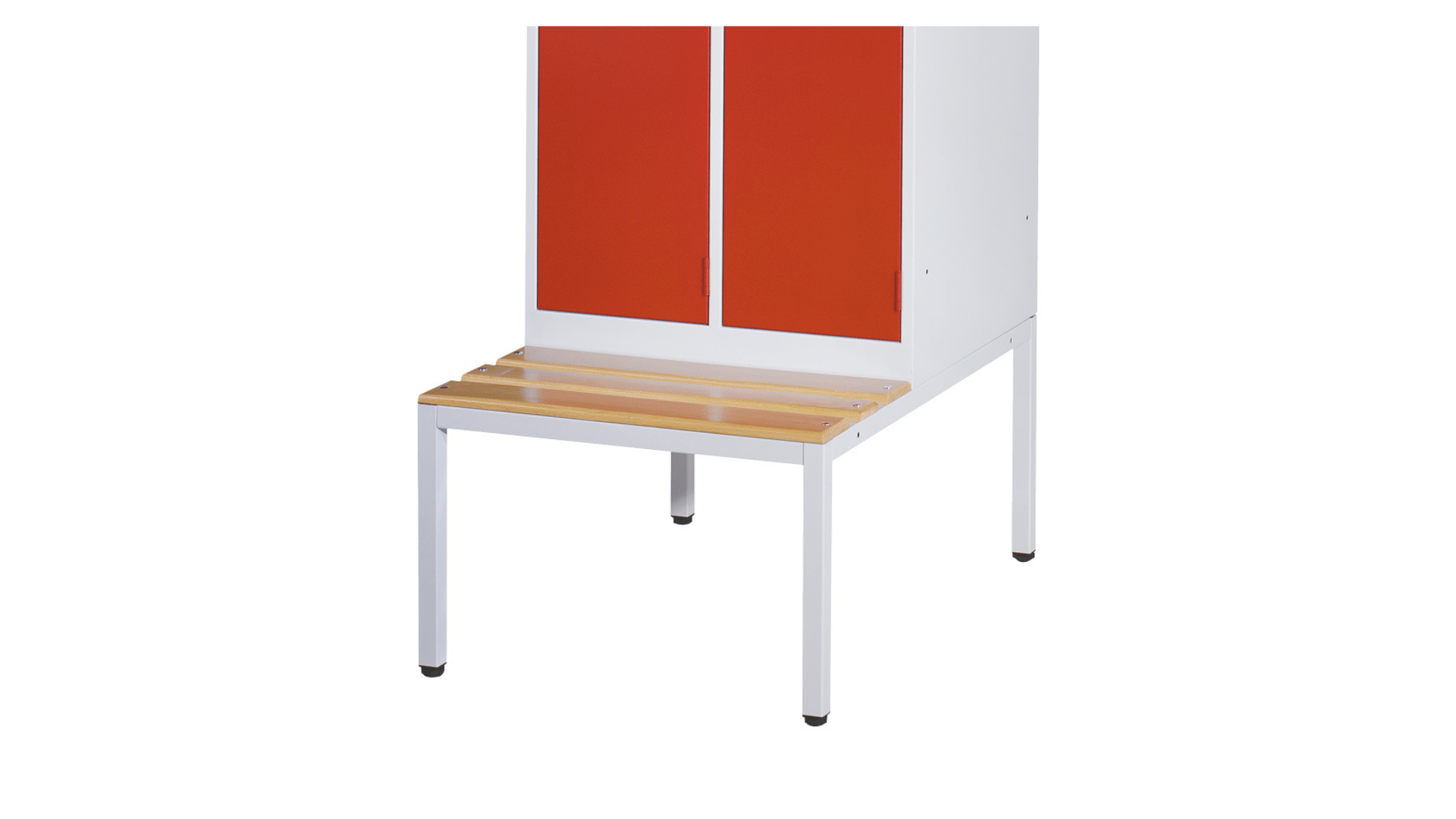 Zitbank garderobekast 60 cm grijs/beuken