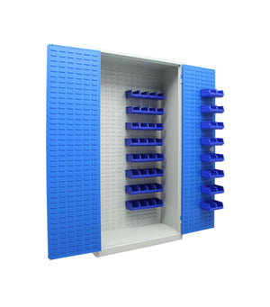 Stalen zwaarlastkast met lippen in deur en achterwand