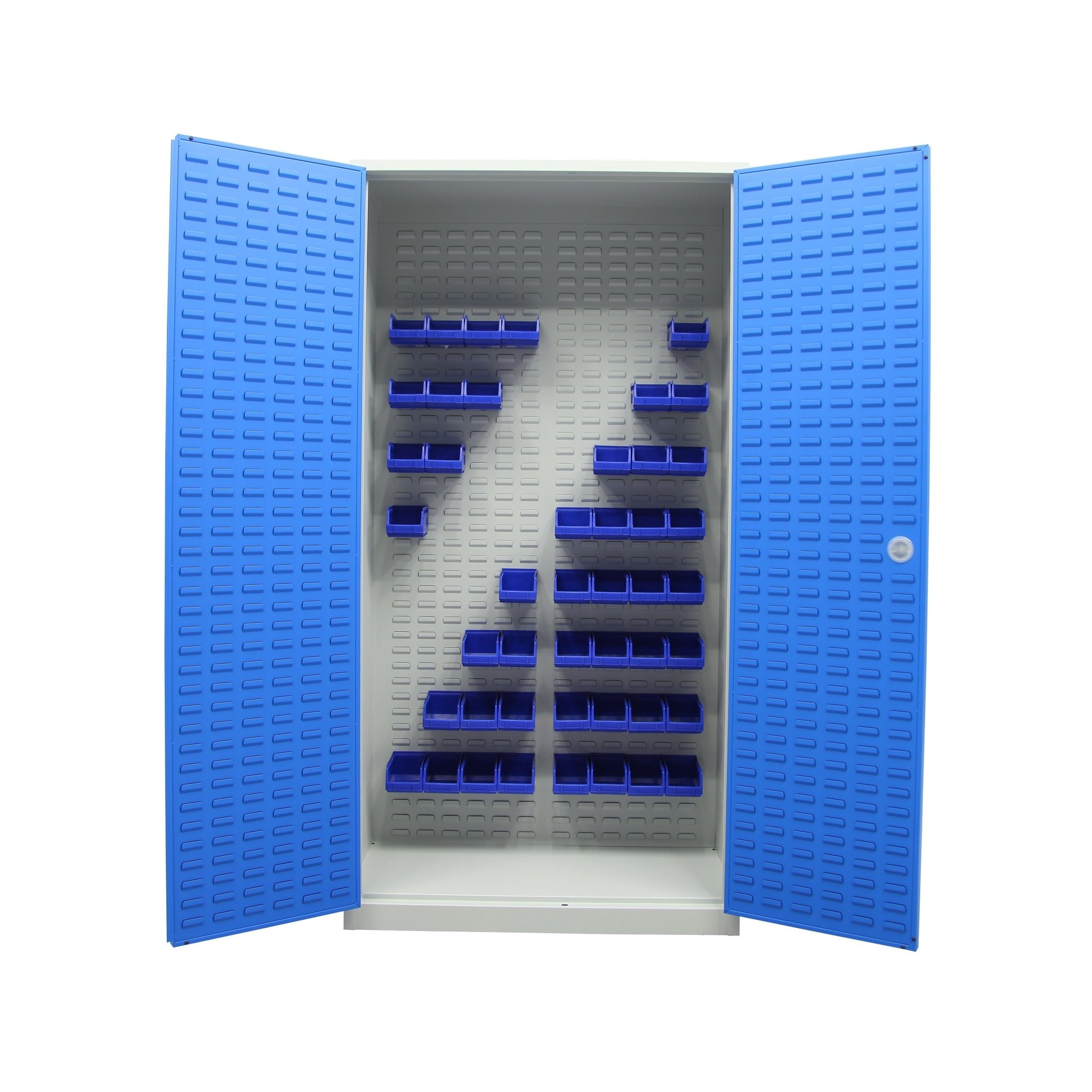 Zwaarlastkast met indeling en bakken voor technische ruimtes