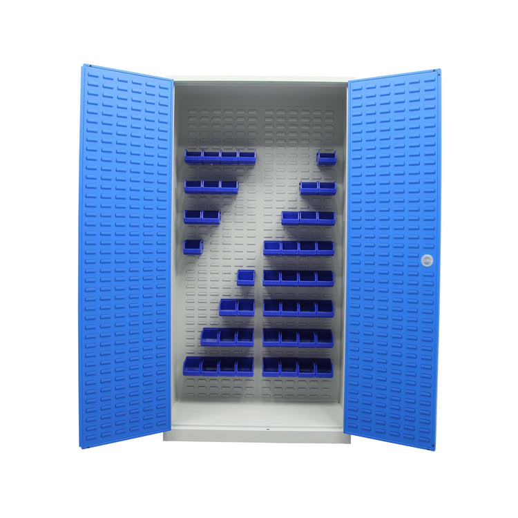 Zwaarlastkast met indeling en bakken voor technische ruimtes