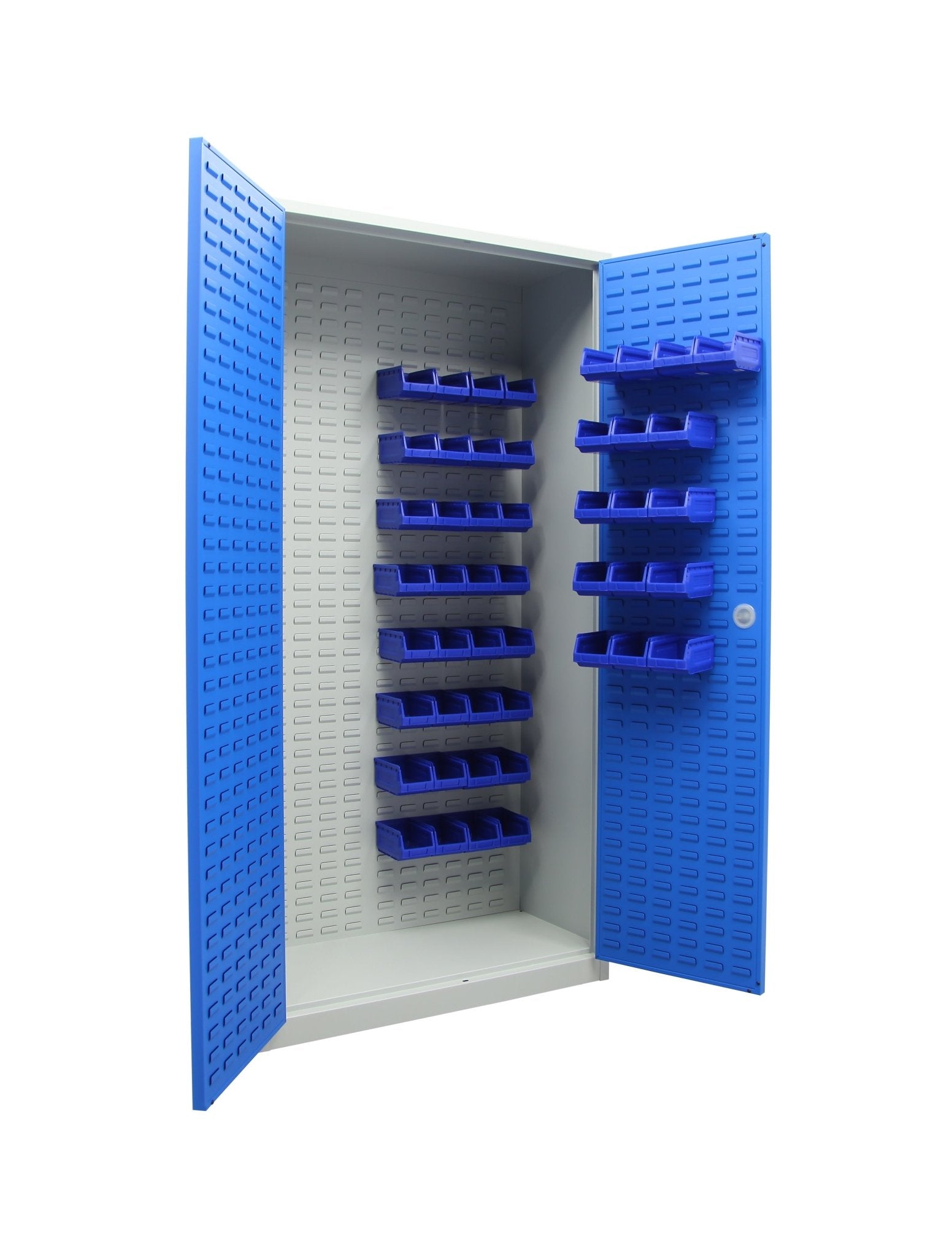 Zwaarlastkast met indeling en bakken voor technische ruimtes